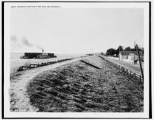 Chalmette, a section of the levee, New Orleans, La., c.between 1890 and 1901. Creator: Unknown