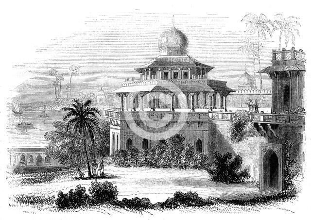 'Chalees Satoon, or the Pavilion of the Forty Pillars', 1847. Artist: Giles