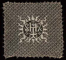 Chalice Veil with Monogram of Christ, 1500s. Creator: Unknown