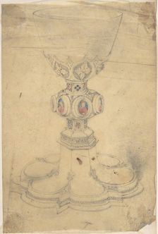 Chalice with Enamel Ornament, second half 19th century. Creator: Anon