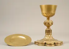 Chalice and Paten, French, early 20th century (original dated 1555). Creator: Unknown