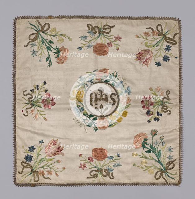 Chalice Cover, Spain, 19th century. Creator: Unknown.