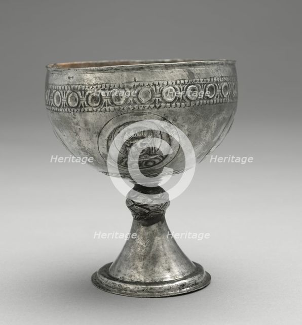 Chalice from the Beth Misona Treasure, c. 500-700. Creator: Unknown.