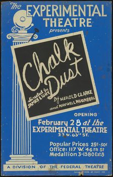 Chalk Dust, New York, [1936]. Creator: Unknown