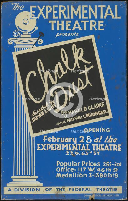 Chalk Dust, New York, [1936]. Creator: Unknown.