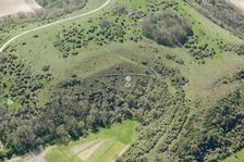 Chalk military badge of the 7th (City of London) Battalion, near Sutton Down, Wiltshire, 2015. Creator: Historic England Staff Photographer
