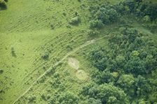 Chalk military badge of the 7th (City of London) Battalion, near Sutton Down, Wiltshire, 2016 Creator: Historic England Staff Photographer