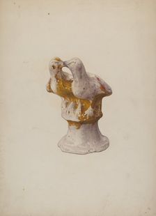 Chalkware Ornament, c. 1941. Creator: Beatrice DeKalb