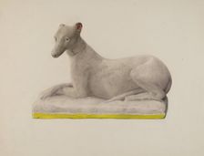 Chalkware Greyhound, c. 1941. Creator: Gertrude Koch