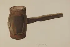 Chalking Mallet, 1935/1942. Creator: Eugene Bartz