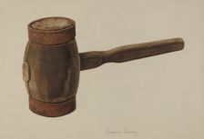 Chalking Mallet, 1935/1942. Creator: Eugene Bartz