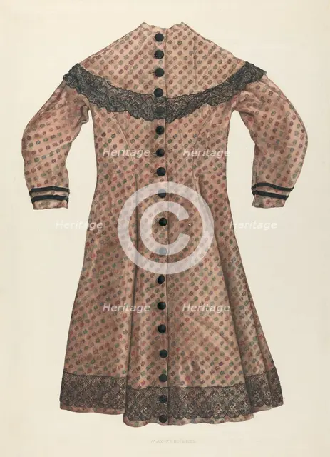 Challis Girl's Dress, c. 1937. Creator: Max Fernekes.