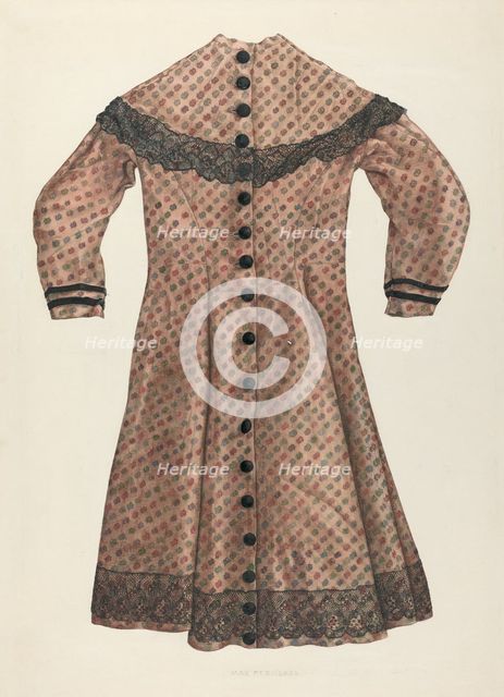 Challis Girl's Dress, c. 1937. Creator: Max Fernekes.
