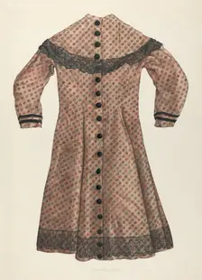 Challis Girl's Dress, c. 1937. Creator: Max Fernekes