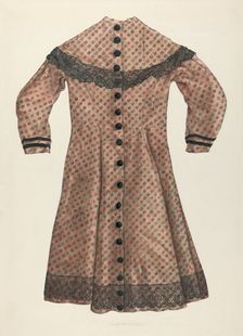 Challis Girl's Dress, c. 1937. Creator: Max Fernekes