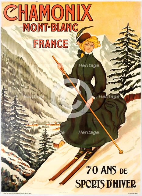 Chamonix Mont Blanc 70 Ans de Sports d'Hiver. Creator: Faivre, Abel (1853-1945).