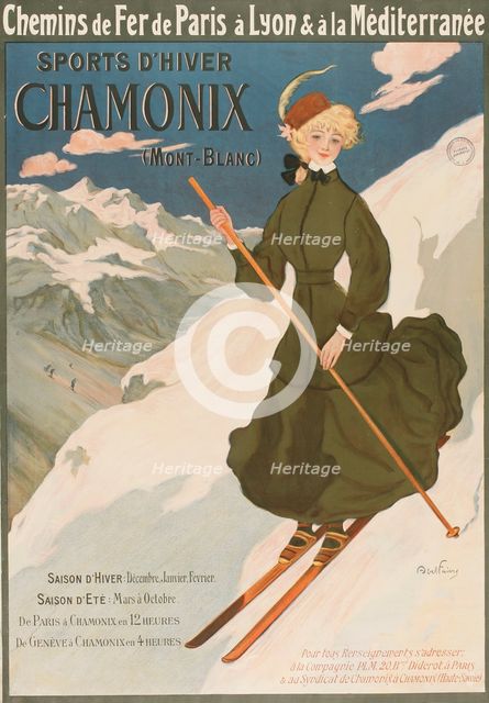 Chamonix Mont Blanc, 1905.