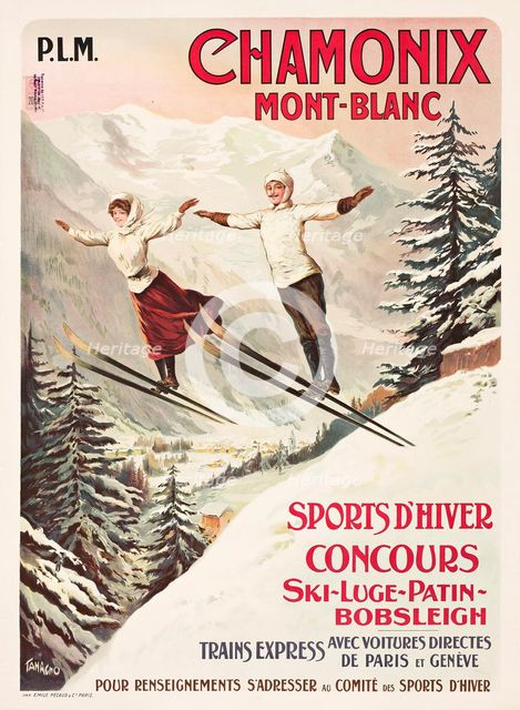 Chamonix Mont Blanc, 1910. Creator: Francisco Tamagno.