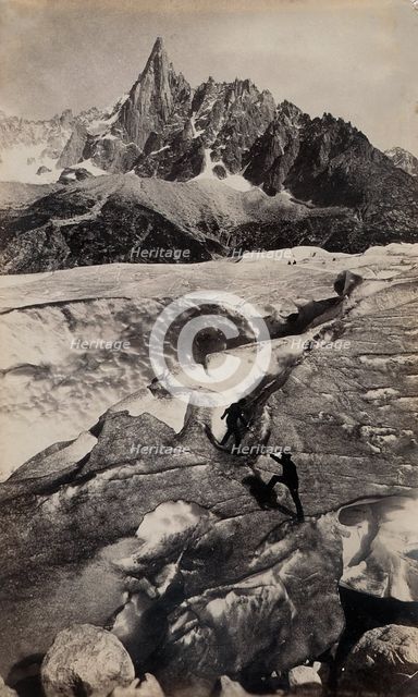 Chamonix, Mer de Glace d'Aiguille du Dru, c.1860s. Creator: Francis Frith.