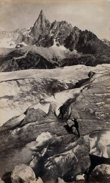 Chamonix, Mer de Glace d'Aiguille du Dru, c.1860s. Creator: Francis Frith