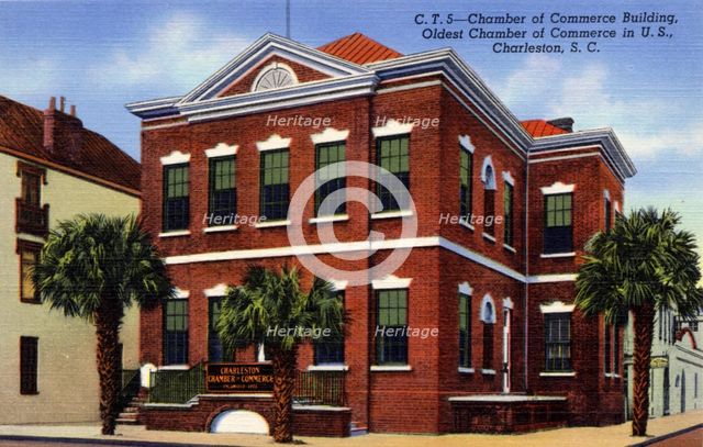 Chamber of Commerce building, Charleston, South Carolina, USA, 1940. Artist: Unknown