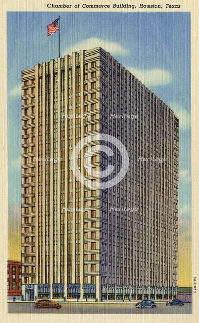 Chamber of Commerce Building, Houston, Texas, USA, 1939. Artist: Unknown