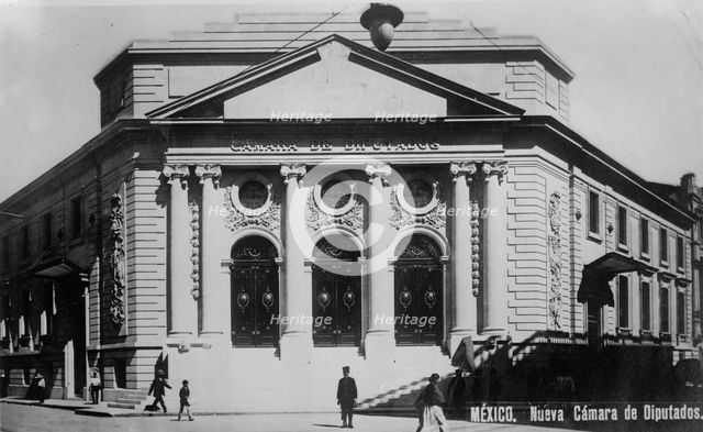 Chamber of Deputies - Mexico, Nueva Camara de Diputados, between 1910 and 1915. Creator: Bain News Service.