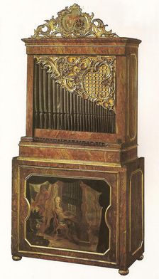 Chamber Organ, 18th century. Creator: Unknown
