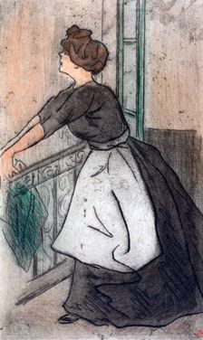 Chambermaid c1871-1919. Artist: Henri Boutet