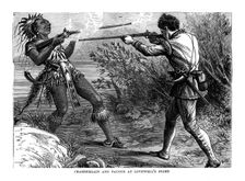 Chamberlain and Paugus at Lovewell's Fight 1725, (1872)