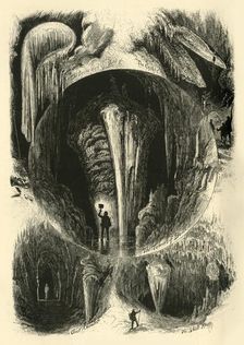 Chambers in Weyer's Cave 1872. Creator: Harry Fenn