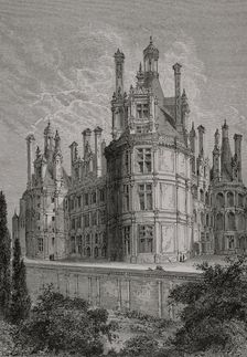 Chambord Castle, France, 1877. Creator: Jules Jean Marie Joseph Huyot