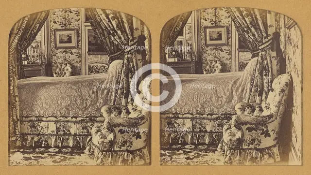 Chambre a coucher. (St. Cloud.), 1855-1865. Creator: F. Grau.