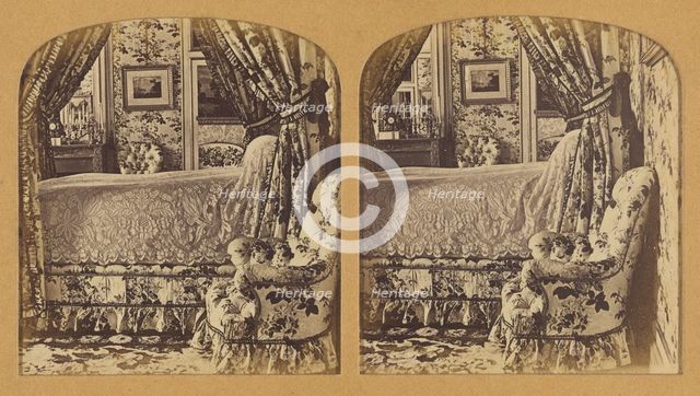 Chambre a coucher. (St. Cloud.), 1855-1865. Creator: F. Grau.