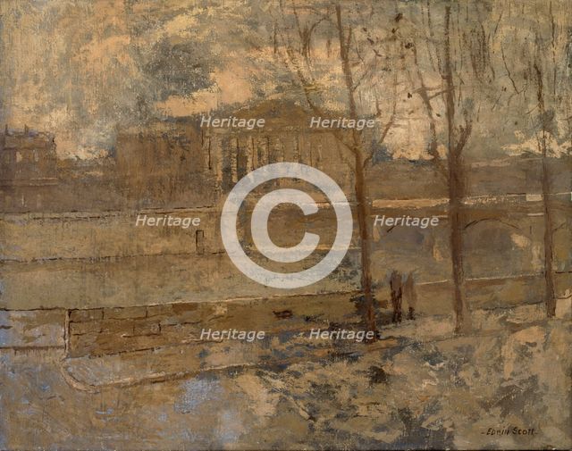 Chambre des Deputes in a Mist, n.d. Creator: Frank Edwin Scott.