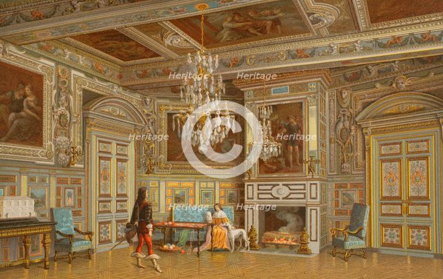 Chambre Ovale, Palace of Fontainebleau, France, 1882.  Creator: Nordmann.