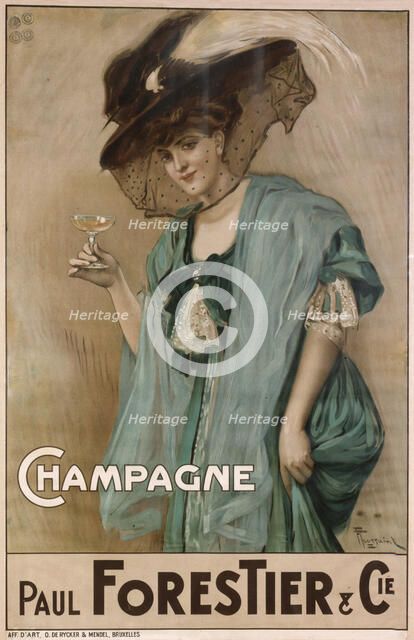 'Champagne', 19th century.  Creator: Nicolas-Toussaint Charlet.