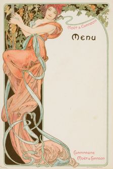 Champagne Moët & Chandon Menu, 1899