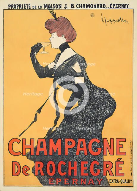Champagne De Rochegré, 1900s. Creator: Cappiello, Leonetto (1875-1942).
