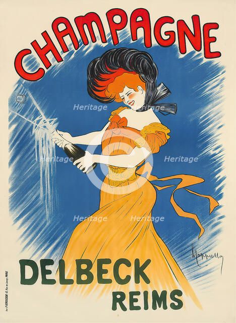 Champagne Delbeck , c. 1902. Creator: Cappiello, Leonetto (1875-1942).
