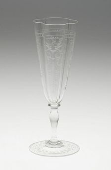 Champagne Flute, Austria, 19th century. Creator: J.& L. Lobmeyr