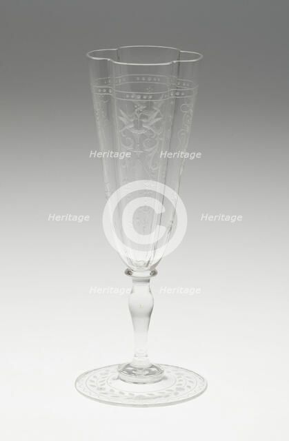 Champagne Flute, Austria, 19th century. Creator: J.& L. Lobmeyr.