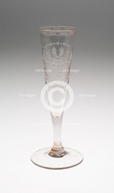 Champagne Glass, Bohemia, c. 1800. Creator: Bohemia Glass.