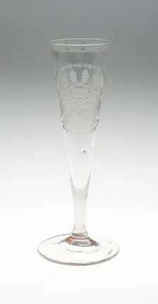Champagne Glass, Bohemia, c. 1800. Creator: Bohemia Glass