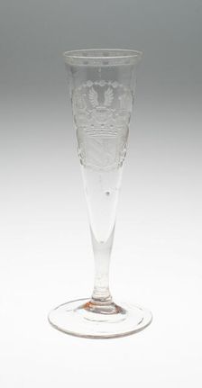 Champagne Glass, Bohemia, c. 1800. Creator: Bohemia Glass