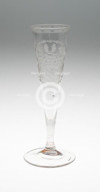 Champagne Glass, Bohemia, c. 1800. Creator: Bohemia Glass.