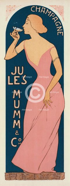 Champagne Jules Mumm , 1898. Creator: Réalier-Dumas, Maurice (1860-1928).