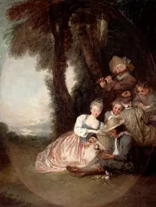Champetre Concert 1715. Artist: Jean-Antoine Watteau