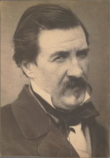 Champfleury Jules-Francois Husson, negative about 1855-1859; print about 1874. Creator: Nadar