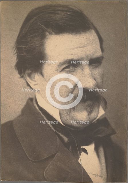 Champfleury Jules-Francois Husson, negative about 1855-1859; print about 1874. Creator: Nadar.